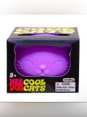 NeeDoh Cool Cats Purple Cat Stress Toy by Schylling